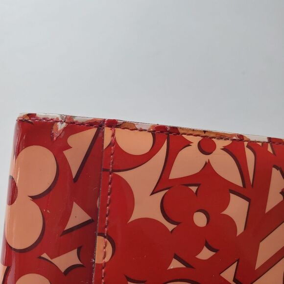 LOUIS‎ VUITTON LV Portefeuille Sarah Long Wallet Vernis Sweet Monogram Red - Picture 9 of 14